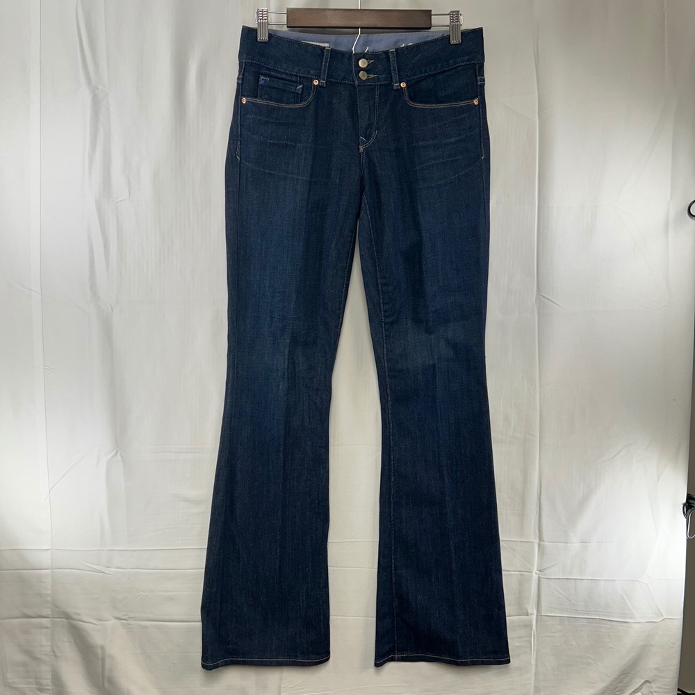 Gap Perfect Boot Jeans Womens 27/4r Dark Indigo Blue Mid Rise 1969 Denim